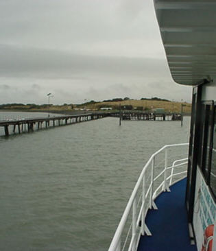 Approaching the dock